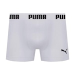 Cueca Boxer Puma sem Costura - Masculina BRANCO/PRETO