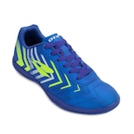 Chuteira Futsal Dray Foorcy Juvenil Dr23-330 AZUL ESC/VERDE