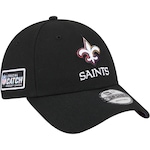 Boné New Era 9Forty NFL Crucial Catch 2023 New Orleans Saints - Snapback - Masculino PRETO