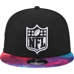 Boné Aba Reta New Era 9Fifty Nfl Crucial Catch 2023 Official Logo - Snapback - Adulto PRETO