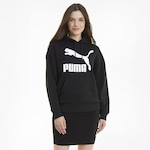 Blusão de Moletom com Capuz Puma Classics Logo - Feminino PRETO