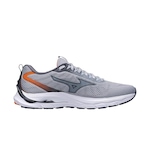 Tênis Mizuno Wave Dynasty 5 + 3 Pares Meia Mizuno - Masculino CINZA ESC/LARANJA