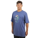 Camiseta Hurley Flower - Masculina AZUL