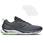 Tênis Mizuno Wave Dynasty 5 + 3 Pares de Meias - Masculino CHUMBO