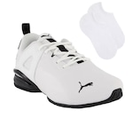 Kit Tênis Puma Haste Sl - Masculino + Par de Meia BRANCO/PRETO