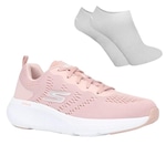 Kit Tênis Skechers Go Run Elevate - Feminino + Par de Meia ROSA