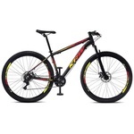 Bicicleta Aro 29 Krw Alumínio Tz Freio A Disco - Shimano - 21 Marchas PRETO/AMARELO