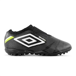 Chuteira Society Umbro Sense - Infantil PRETO/BRANCO