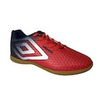 Chuteira Futsal Umbro Warskin Jr - Adulto VERMELHO/AZUL