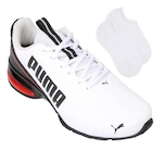 Tênis Puma Cell Divide V2 Masculino + Par de Meia BRANCO/PRETO