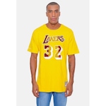 Camiseta Mitchell & Ness Los Angeles Lakers - Masculina AMARELO