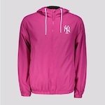 Jaqueta Corta Vento com Capuz New Era MLB New York Yankees Quad - Masculina ROSA