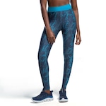 Calça Legging Olympikus Eleva Estampada - Feminina AZUL