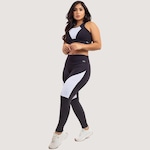 Conjunto Viére Zero Transparencia: Top Fitness + Calça Legging - Feminino PRETO