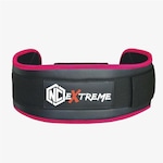 Cinto Cinturão Nc Extreme Cross Training Lpo Musculação - PRETO/ROSA