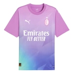 Camisa Puma A.C. Milan III 23/24 - Masculina ROSA CLA/AZUL CLA