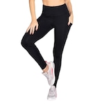 Calça Legging Trinys Soft Core F-15444 com Bolsos - Feminina PRETO