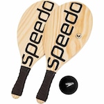 Kit Frescobol Speedo Kit Raquetes e Bola Unissex 978118-181 PRETO