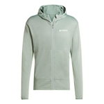 Jaqueta com Capuz adidas Fleece Leve Terrex Experior - Masculina VERDE