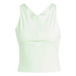 Camiseta Regata adidas Treino Cropped Estampada Techfit - Feminino VERDE