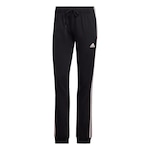 Calça adidas Primegreen Essentials Warm-Up Slim Tapered 3-Stripes - Feminina PRETO