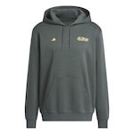 Blusão de Moletom com Capuz adidas Estampado Worldwide Hoops - Masculina PRETO