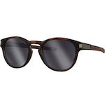 Óculos de Sol Unissex Oakley Latch Matte Brown Tortoise Lente Prizm Black MARROM