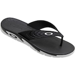 Chinelo Oakley Crowd - Masculino PRETO/BRANCO