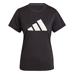 Camiseta adidas Train Essentials Big Performance Logo - Feminina PRETO