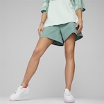 Short Puma Power Summer Terry - Feminino VERDE CLA/CINZA CLA