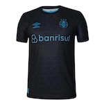 Camisa 3 do Grêmio Oficial 2023/24 Umbro - Infantil PRETO