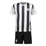 Kit de Futebol do Santos Braziline Mini Craque - Infantil PRETO