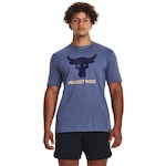 Camiseta Under Armour Project Rock Brahma Bull Ss - Masculina AZUL