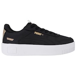 Tênis Puma Carina Street Pop Up Metallics - Feminino PRETO/OURO