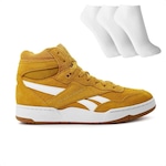 Tênis Reebok Bb 4000 Ii Mid - Masculino + 3 Pares de Meias AMARELO/BRANCO