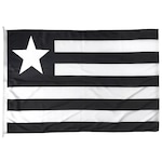 Bandeira Bc Sartori Botafogo 2,0 Panos (0,90X1,28) PRETO/BRANCO