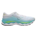 Tenis Mizuno Wave Sky 5 - Feminino BRANCO/AZUL CLA