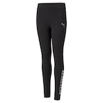 Calça Legging Puma Alpha - Infantil PRETO/CINZA