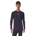 Camiseta Fila Manga Longa Sun Protect Breezy - Masculina PRETO