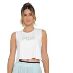 Camiseta Regata Cropped Fila Performance - Feminina BRANCO