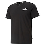 Camiseta Puma Ess V Neck - Masculina PRETO/BRANCO