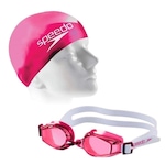 Kit de Natação Speedo: Óculos + Touca Swim Jr Slc 617896-060 - Infantil ROSA