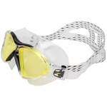 Óculos de Natação Speedo Omega Swim - Adulto BRANCO/AMARELO