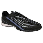 Chuteira Society Umbro Chrome - Adulto PRETO/AZUL