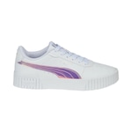 Tênis Puma Carina 2.0 Holo - Infantil BRANCO/PRATA