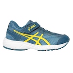 Tênis Asics Fantasy 4 - Infantil Azul/Amarelo