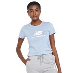 Camiseta New Balance Essentials - Feminina AZUL/BRANCO