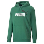 Blusão de Moletom Puma Ess Plus Tone Big Logo - Masculino VERDE/PRETO