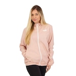 Jaqueta com Capuz Puma Corta Vento Ess Solid - Feminina ROSA CLA/BRANCO