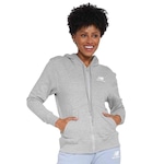 Jaqueta com Capuz New Balance Essentials Basic - Feminina CINZA CLARO